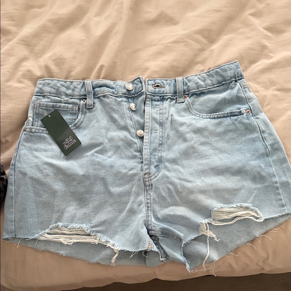 Wild Fable Light Wash Distressed Jean Shorts